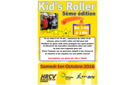 Pré inscription - 5ème édition du Kid's Roller