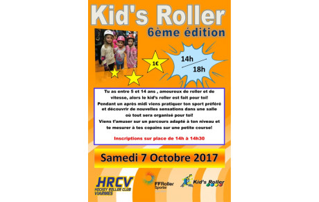 Pré inscription - 6ème édition du kid's roller